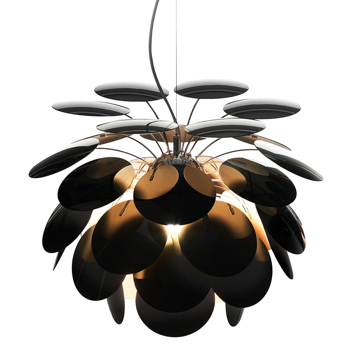 Suspension Discoco - Blanc brillant Discocó 88 (34.5") by Marset | Luminaires & cie