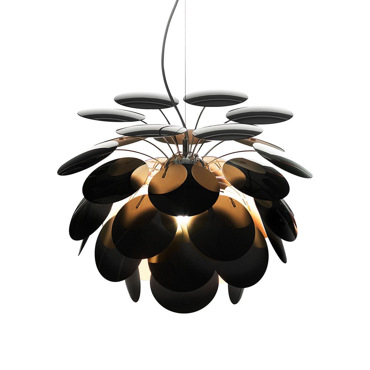 Suspension Discoco - Noir brillant Discocó 88 (34.5") by Marset | Luminaires & cie