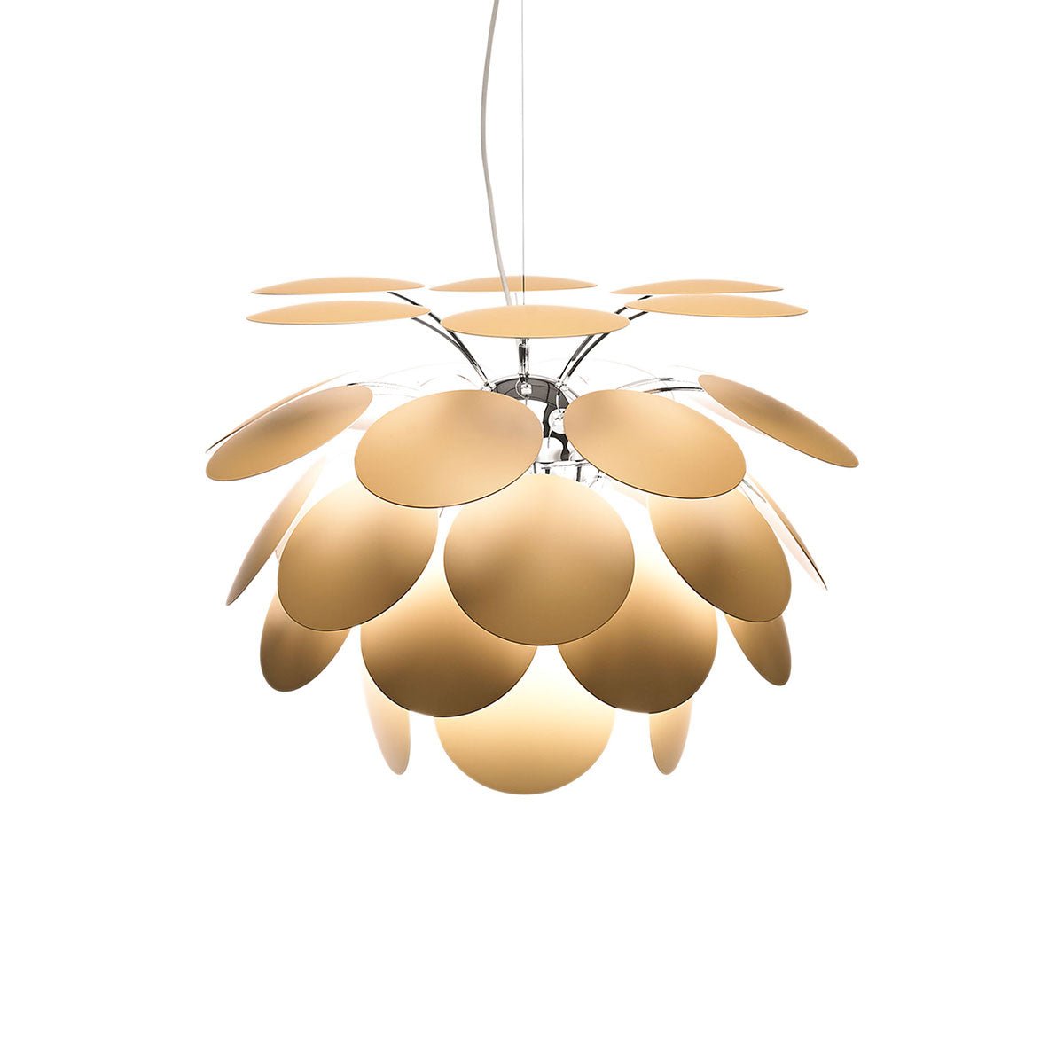 Suspension Discoco - Blanc brillant Discocó 68 (26.75") by Marset | Luminaires & cie