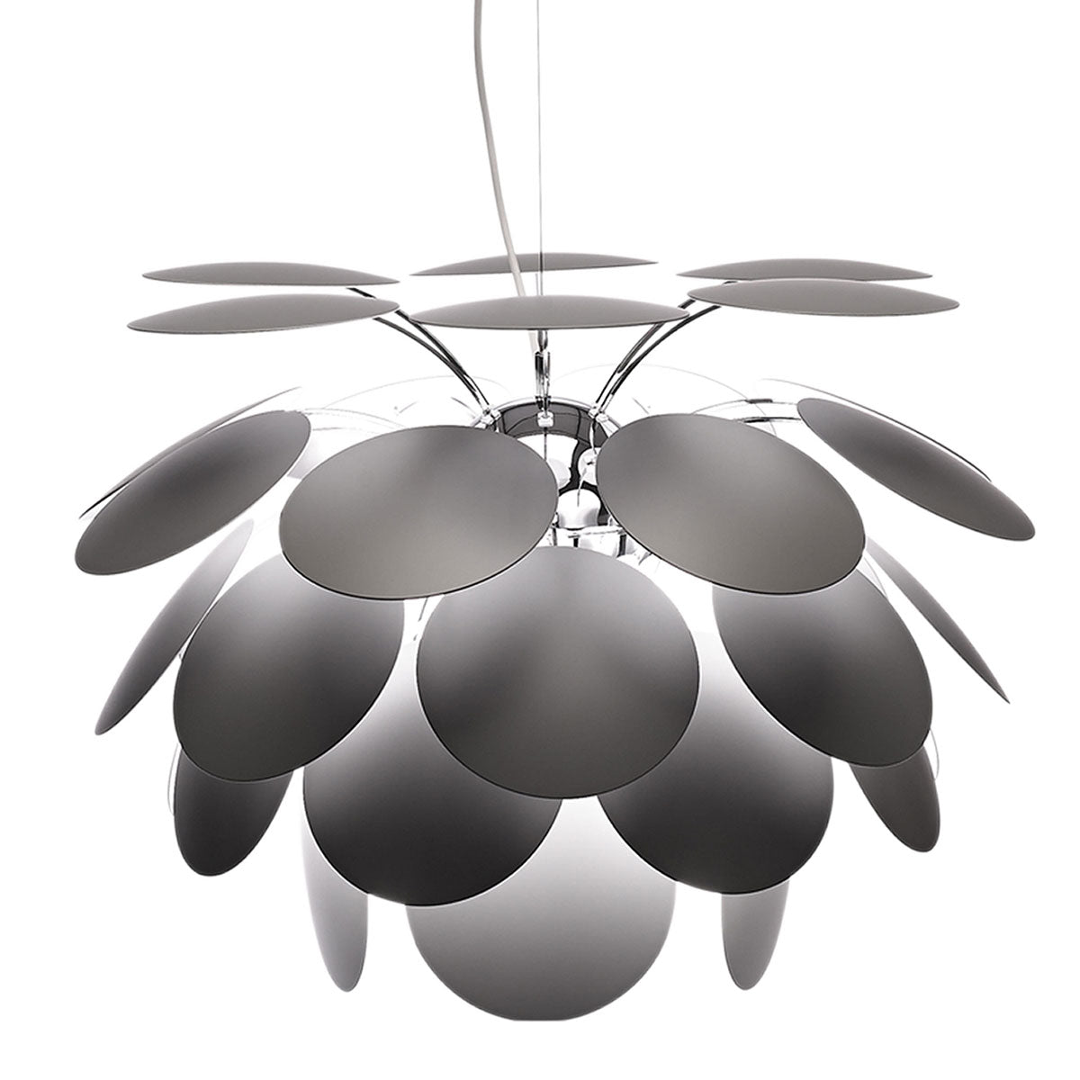 Suspension Discoco - Gris mat Discocó 132 ( 52") by Marset | Luminaires & cie