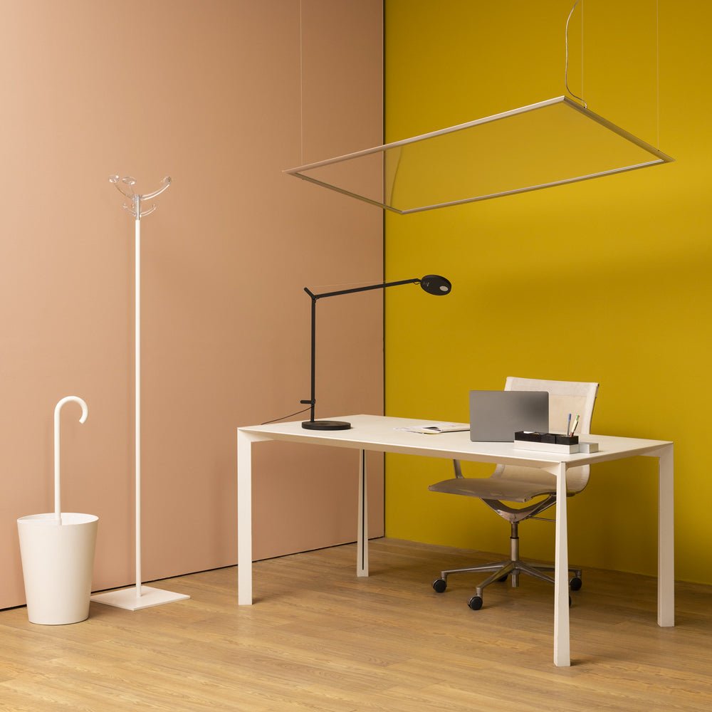 Suspension Discovery Space - Aluminium poli Rectangle 30" x 58" by Artemide | Luminaires & cie