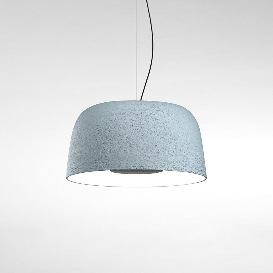 Suspension Djembé - Bleu ciel Djembé 42.21 (16.5"Ø x 8.25") 0 - 10V by Marset | Luminaires & cie