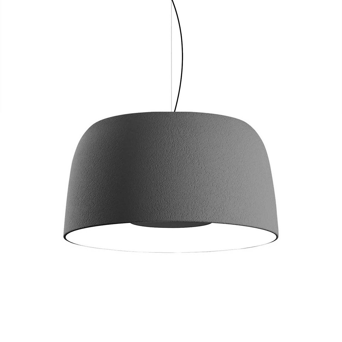 Suspension Djembé - Gris Djembé 65.35 (25.5"Ø x 13.75") TRIAC by Marset | Luminaires & cie
