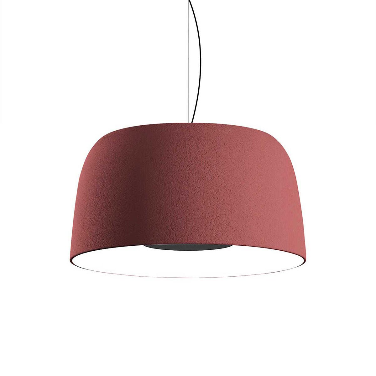 Suspension Djembé - Rouge Djembé 65.35 (25.5"Ø x 13.75") TRIAC by Marset | Luminaires & cie