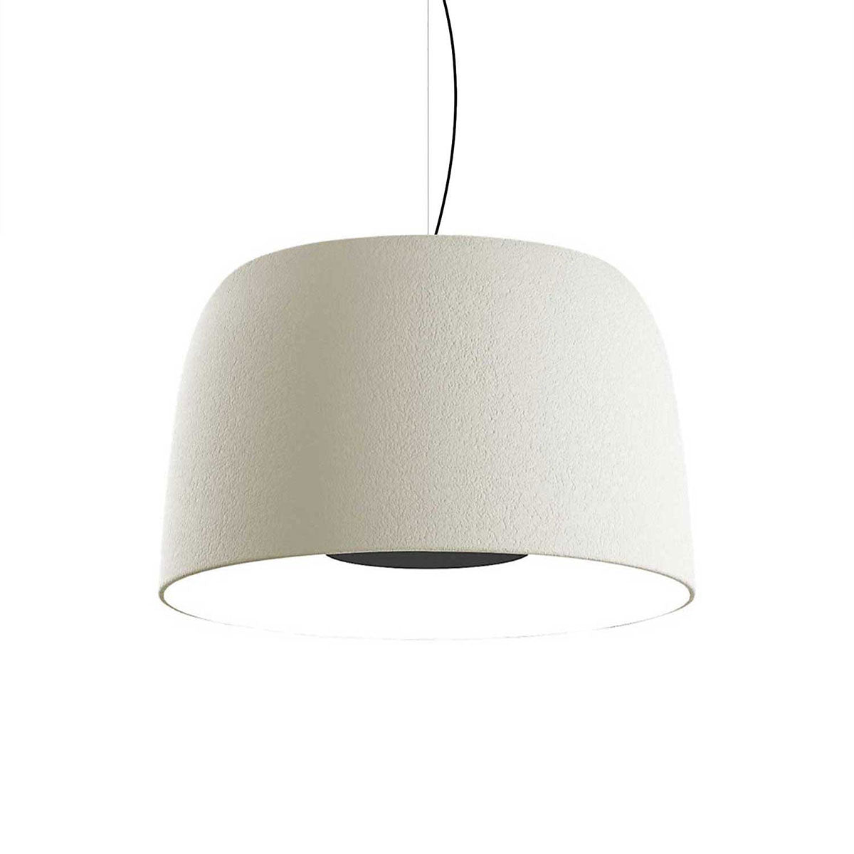 Suspension Djembé - Blanc Djembé 65.45 (25.5"Ø x 17.75") TRIAC by Marset | Luminaires & cie