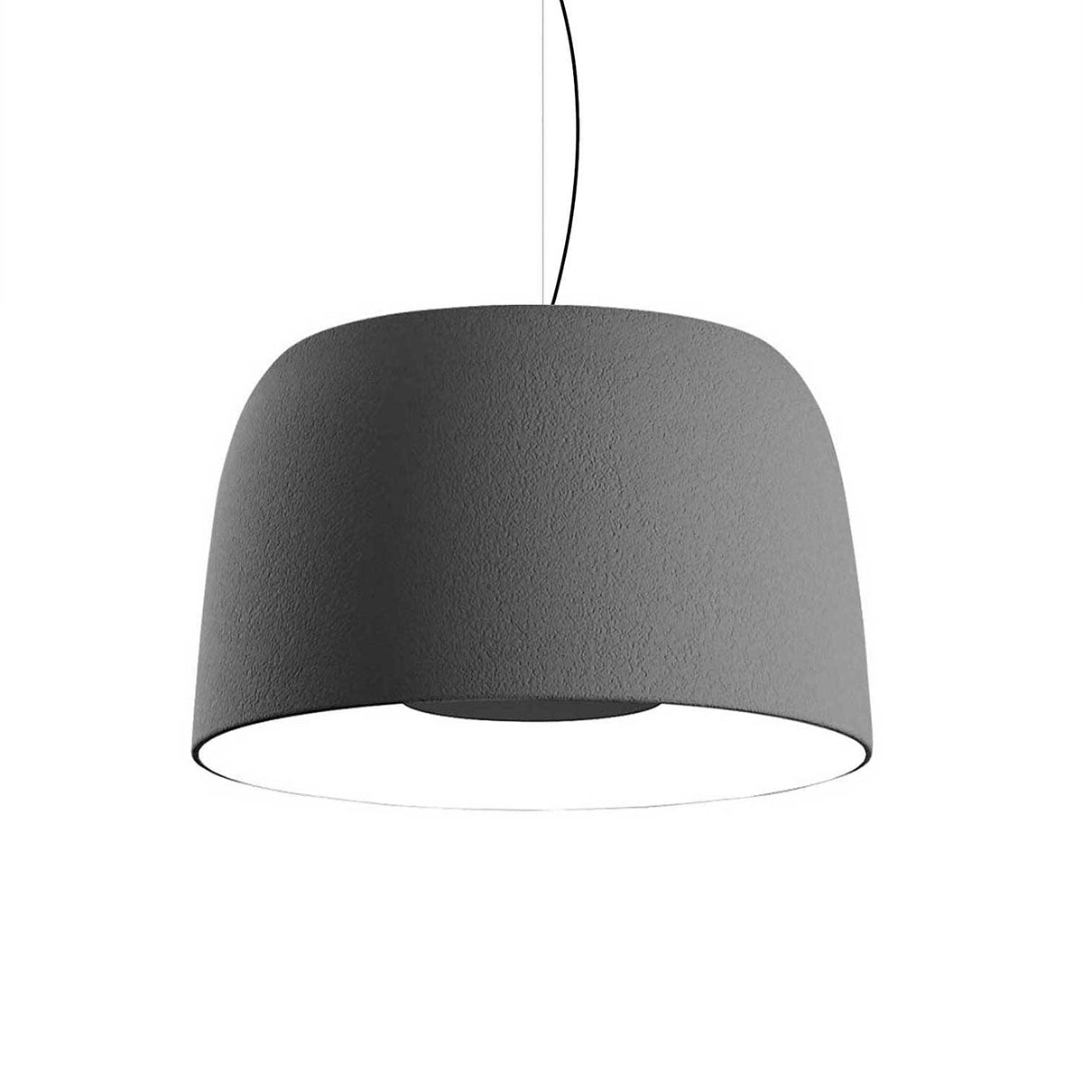 Suspension Djembé - Gris Djembé 65.45 (25.5"Ø x 17.75") TRIAC by Marset | Luminaires & cie