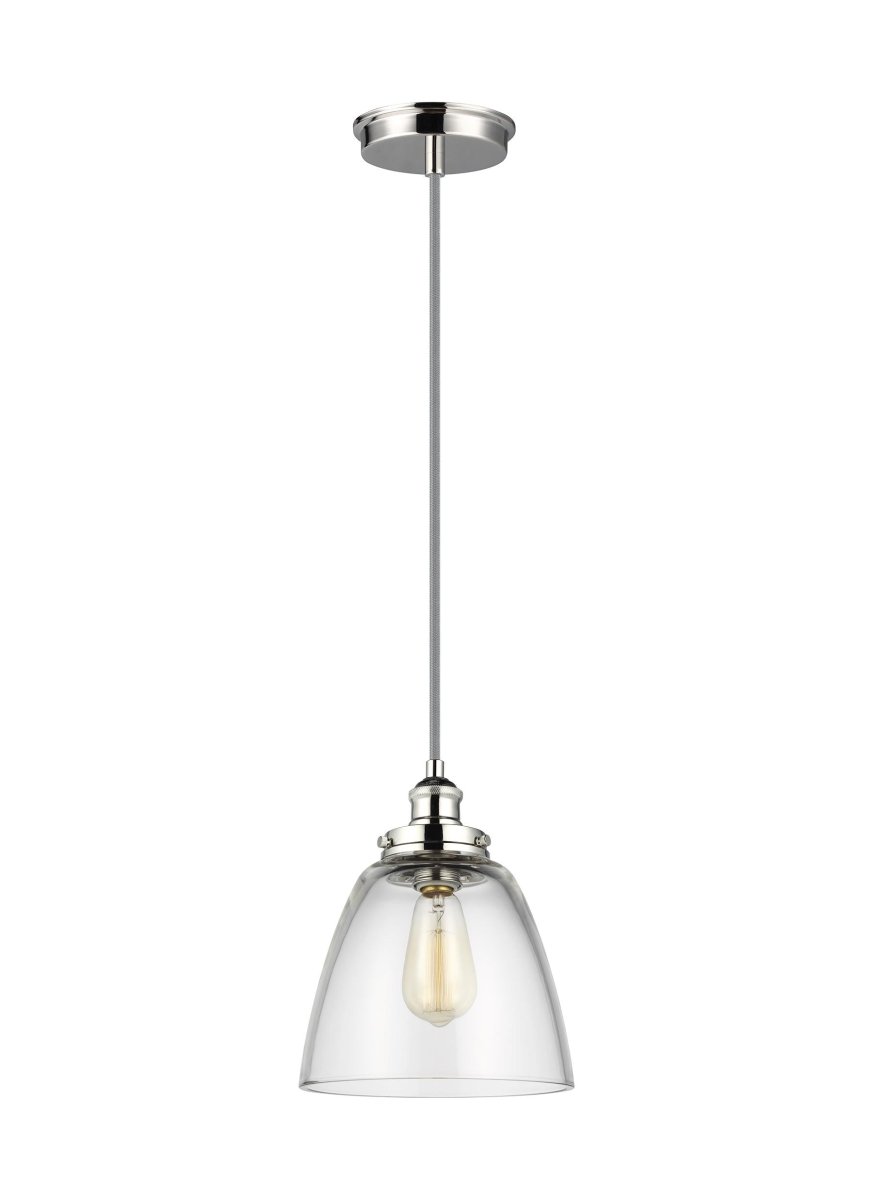 Suspension Dome Baskin - Nickel poli by Visual Comfort Studio | Luminaires & cie