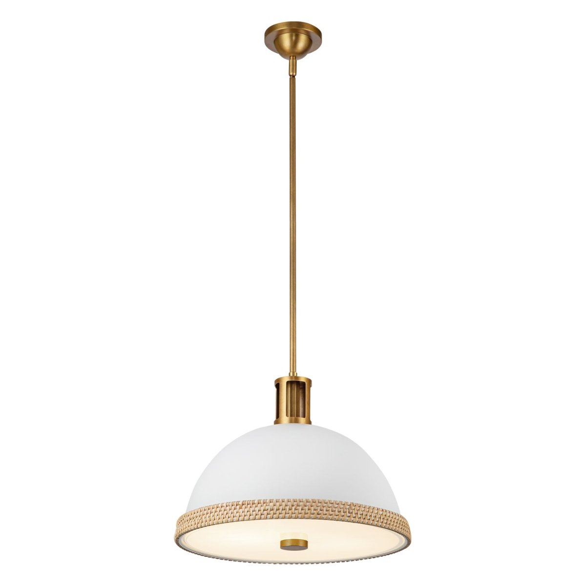 Suspension Doral - Blanc mat 16 3/8" by Alora Lighting | Luminaires & cie