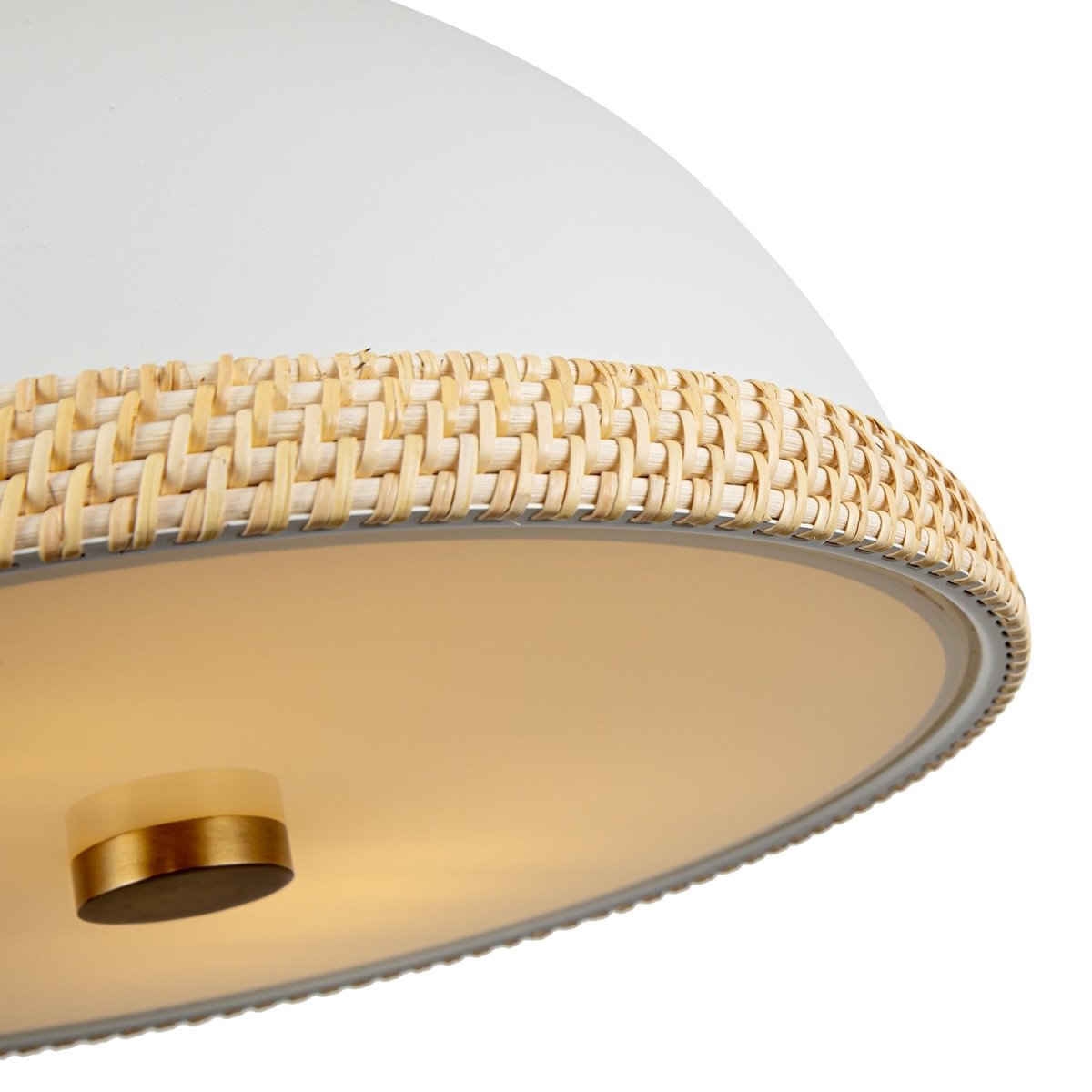 Suspension Doral - Blanc mat 16 3/8" by Alora Lighting | Luminaires & cie