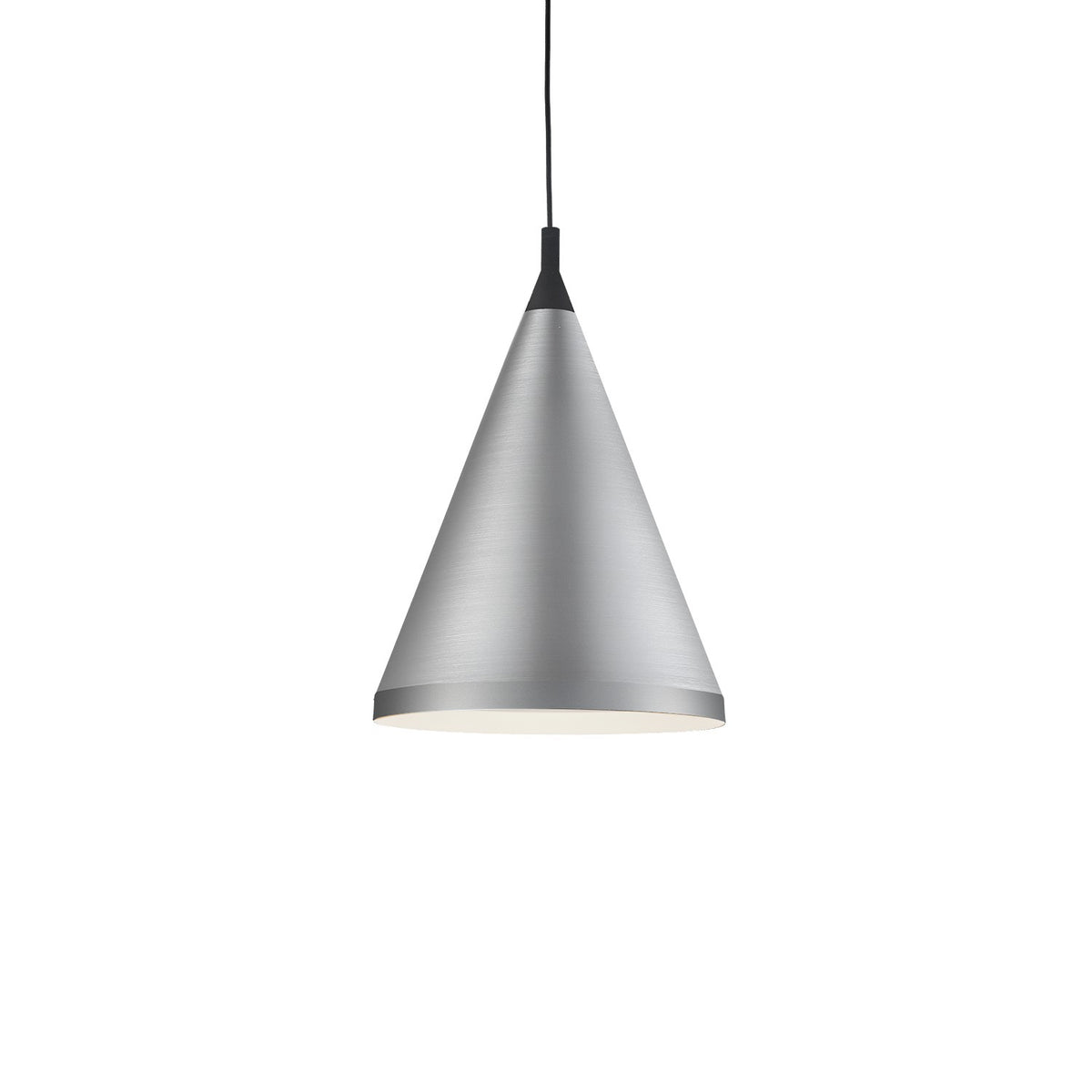 Suspension Dorothy Nickel brossé / Noir, 16" – Kuzco Lighting