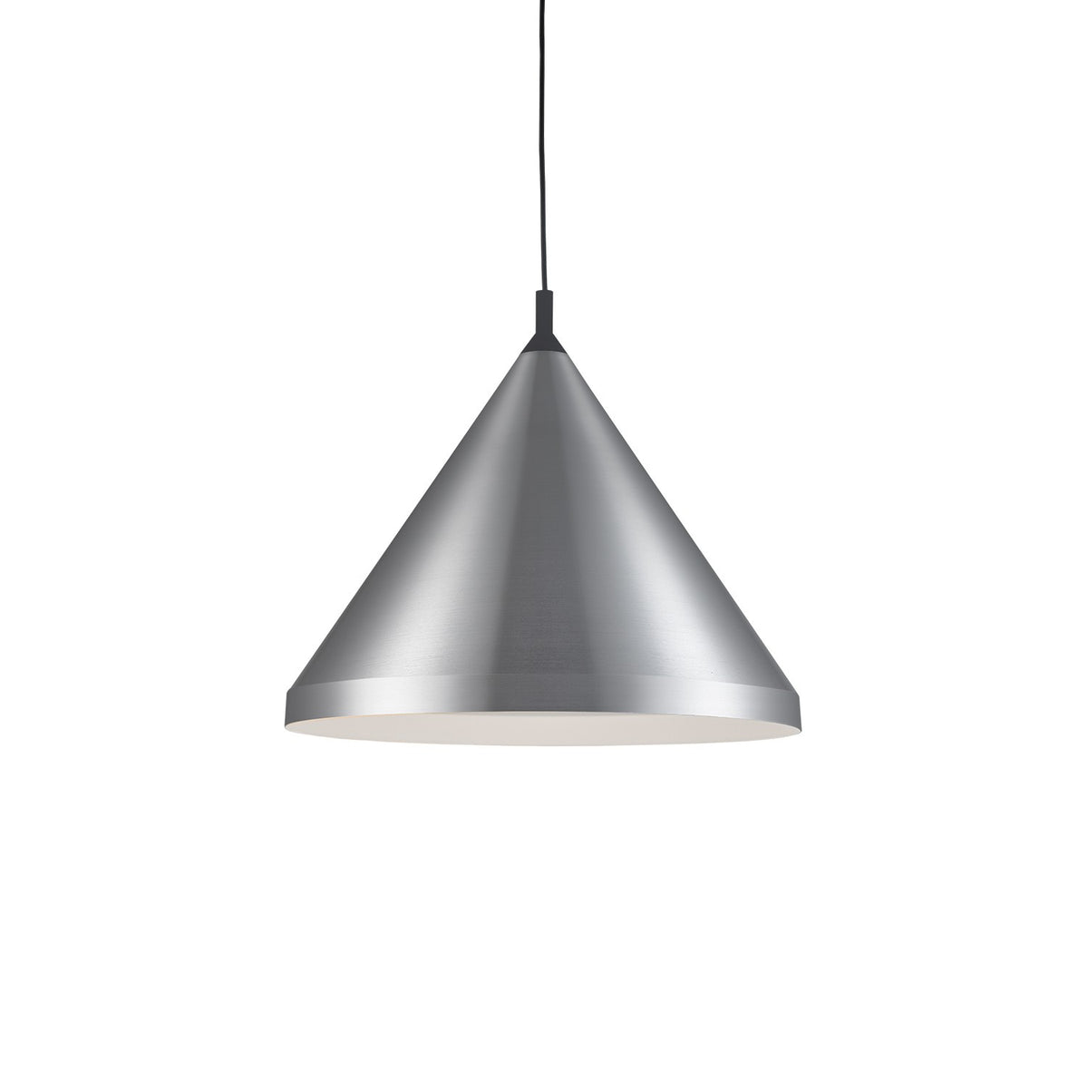 Suspension Dorothy Nickel brossé / Noir, 24" – Kuzco Lighting