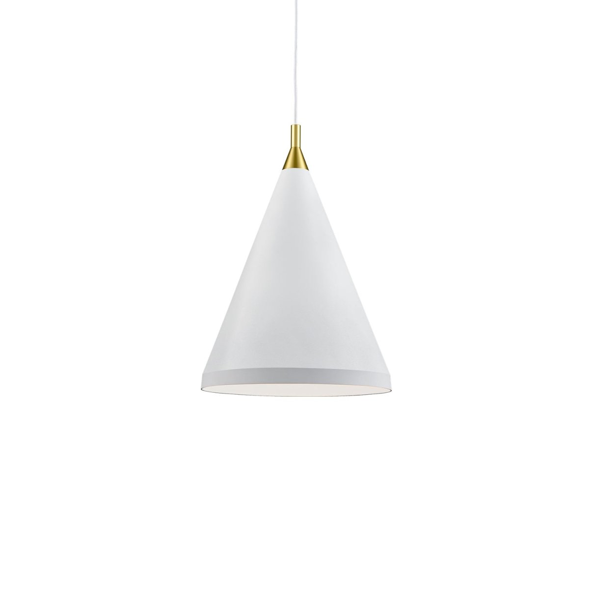 Suspension Dorothy - Blanc avec des détails d'or 16" by Kuzco Lighting | Luminaires & cie