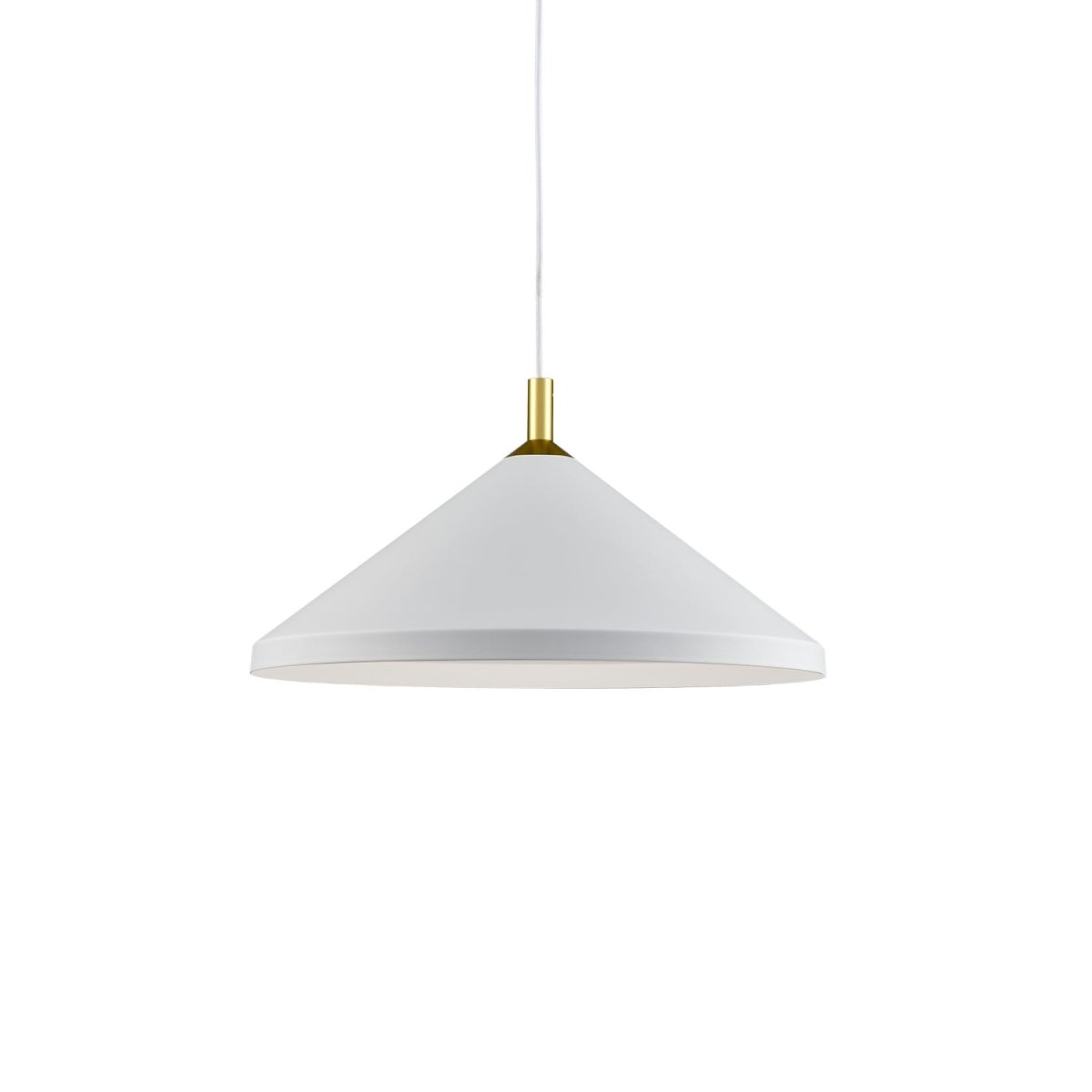 Suspension Dorothy - Blanc avec des détails d'or 18" by Kuzco Lighting | Luminaires & cie