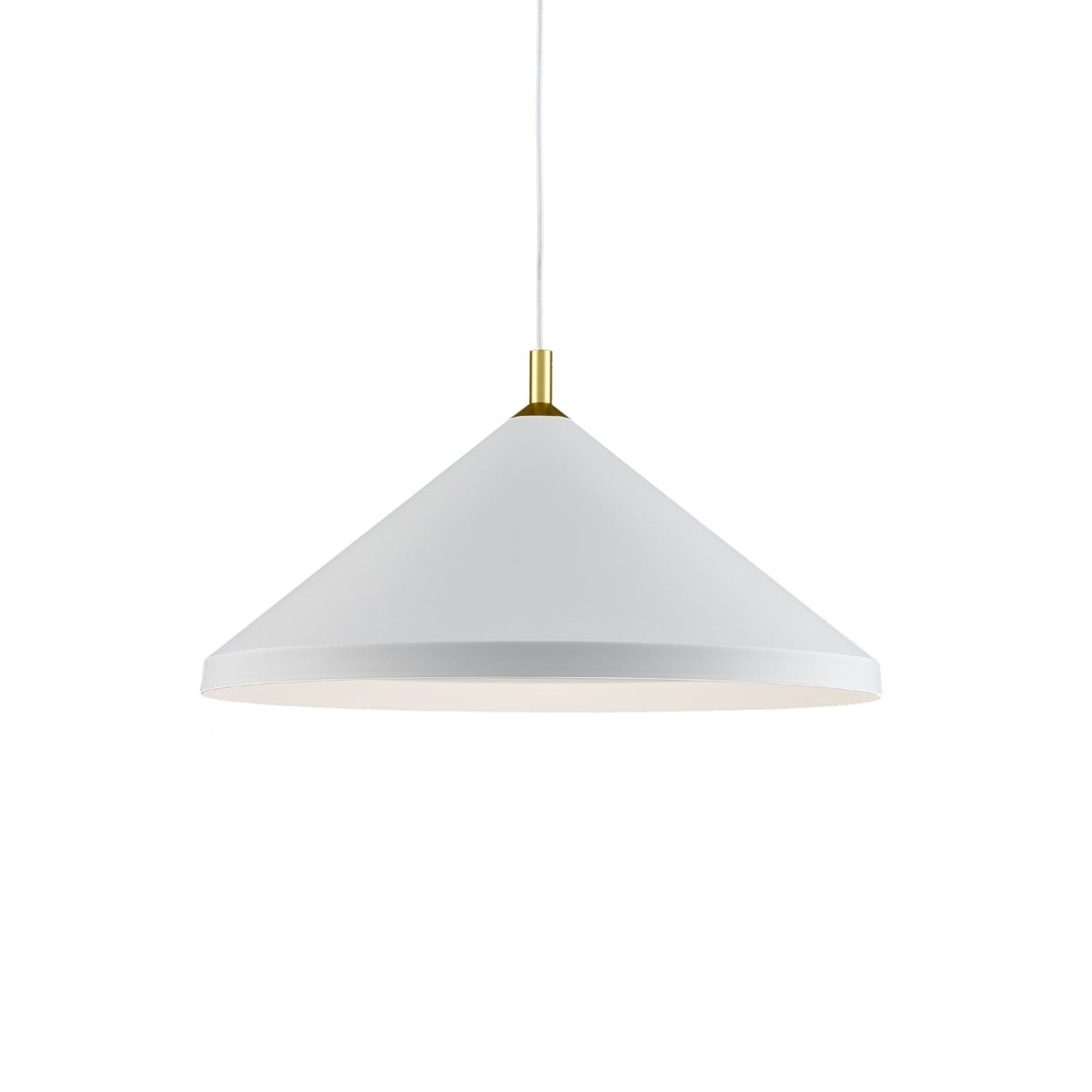 Suspension Dorothy - Blanc avec des détails d'or 26" by Kuzco Lighting | Luminaires & cie