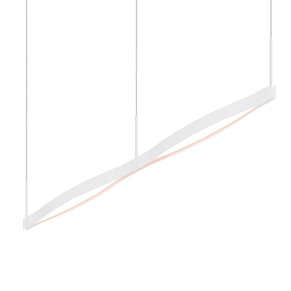 Suspension Double Ola - Blanc satiné by Sonneman | Luminaires & cie