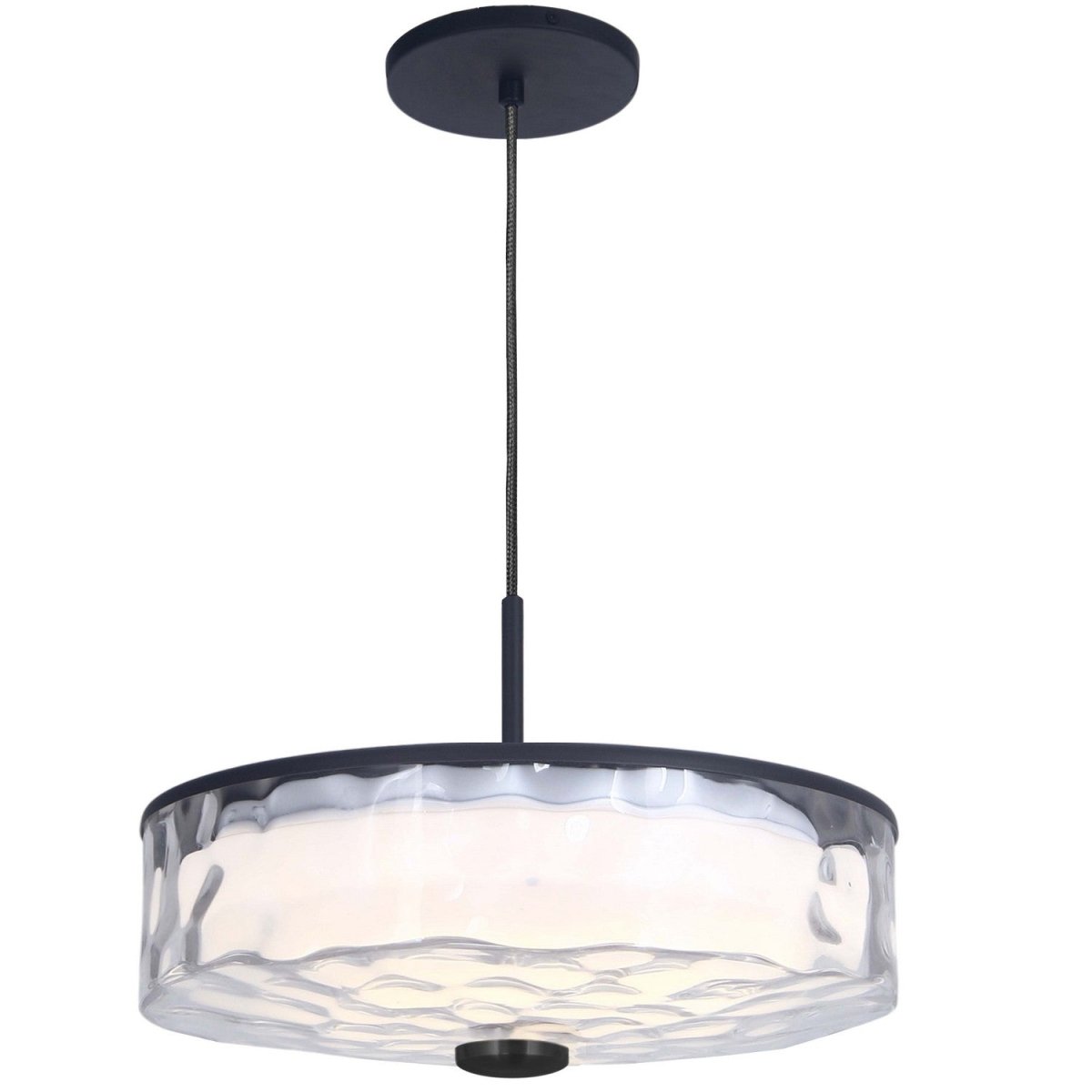 Suspension Dulce - Noir mat 15" by Dainolite | Luminaires & cie