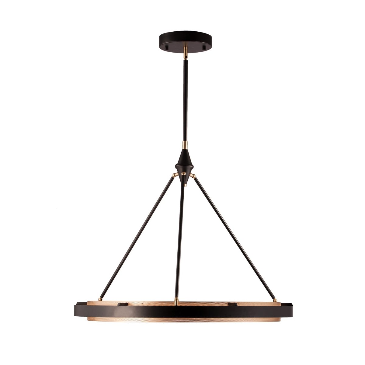 Suspension Duo - Noir classique / Or brillant 31 1/4" by Alora Lighting | Luminaires & cie