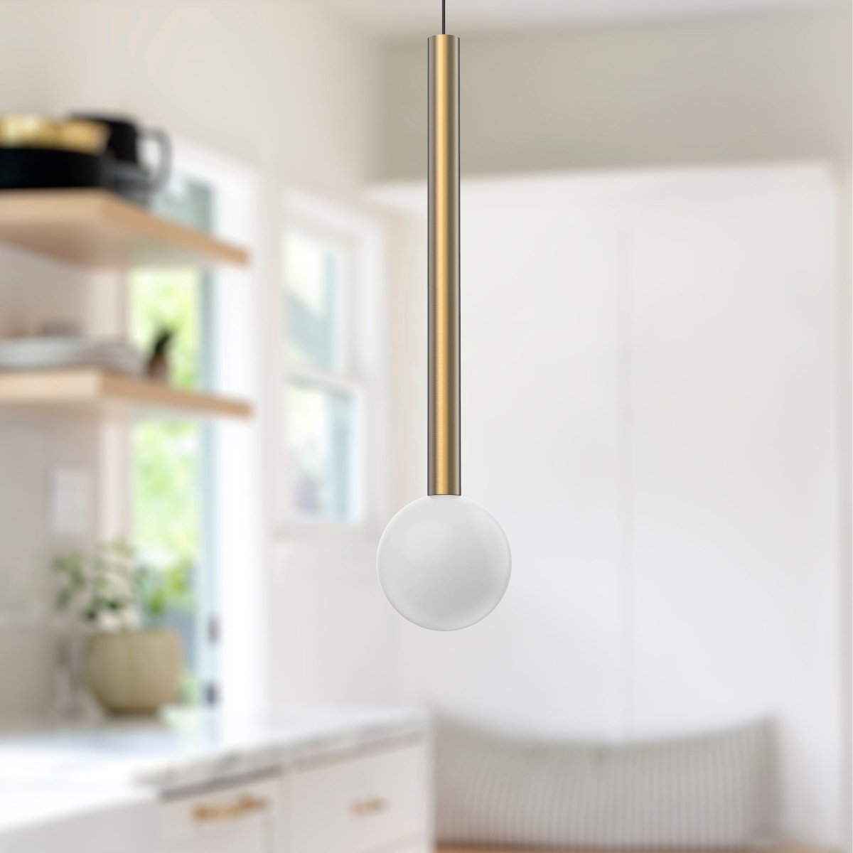 Suspension Elixir - Or brossé 4" 17 3/4" by Kuzco Lighting | Luminaires & cie