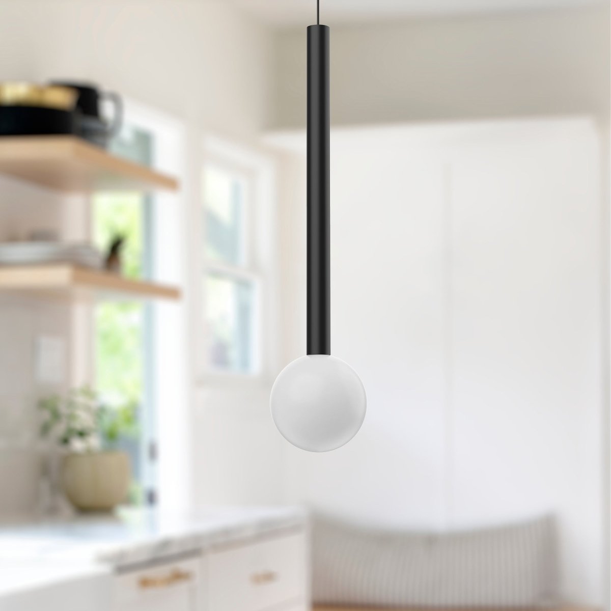 Suspension Elixir - Noir 4" 17 3/4" by Kuzco Lighting | Luminaires & cie