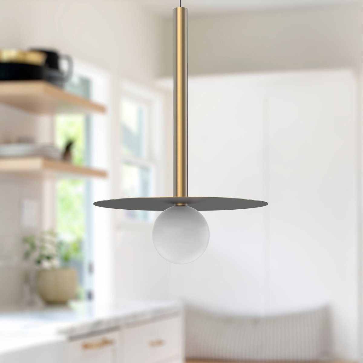 Suspension Elixir - Or brossé 11 7/8" 17 3/4" by Kuzco Lighting | Luminaires & cie