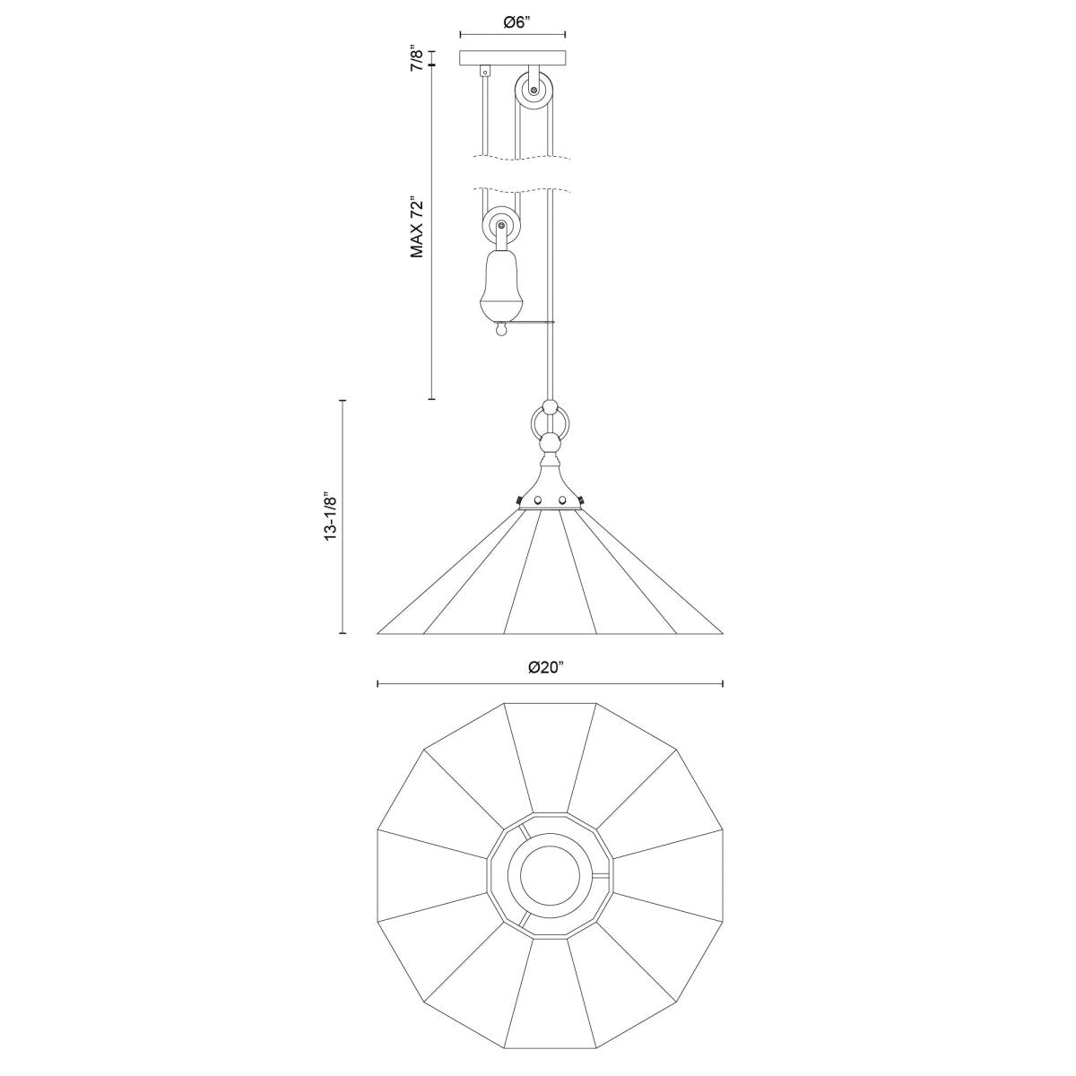 Suspension Ellen - Or brossé by Alora Lighting | Luminaires & cie