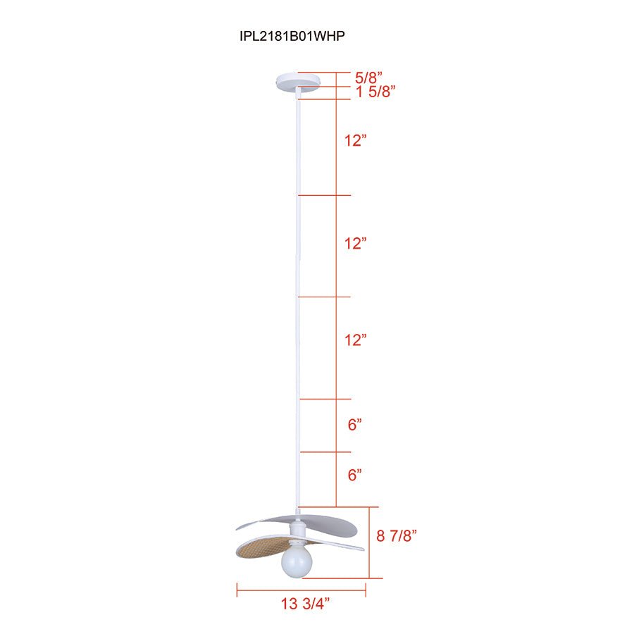 Suspension Elodie - Blanc mat by Canarm | Luminaires & cie