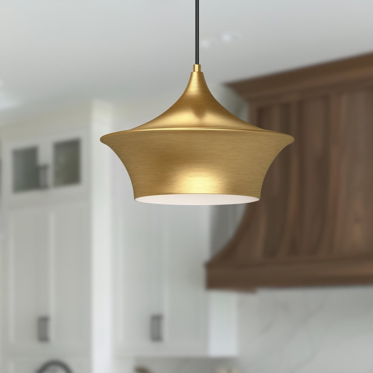 Suspension Emiko - Or brossé 13" by Alora Lighting | Luminaires & cie