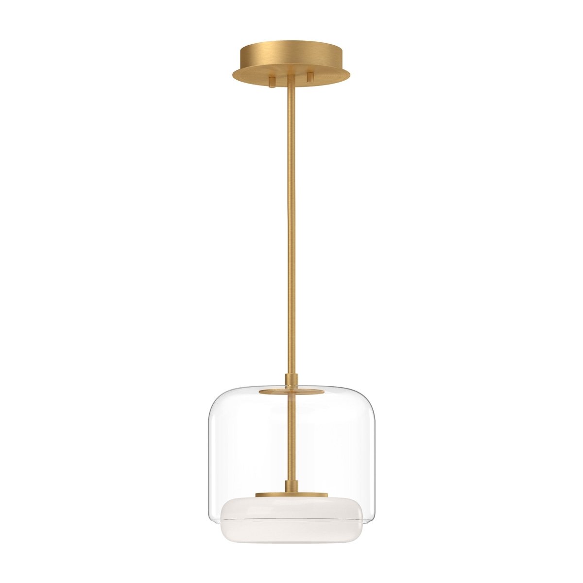 Suspension Enkel - Or transparent / brossé 10 1/4" by Kuzco Lighting | Luminaires & cie