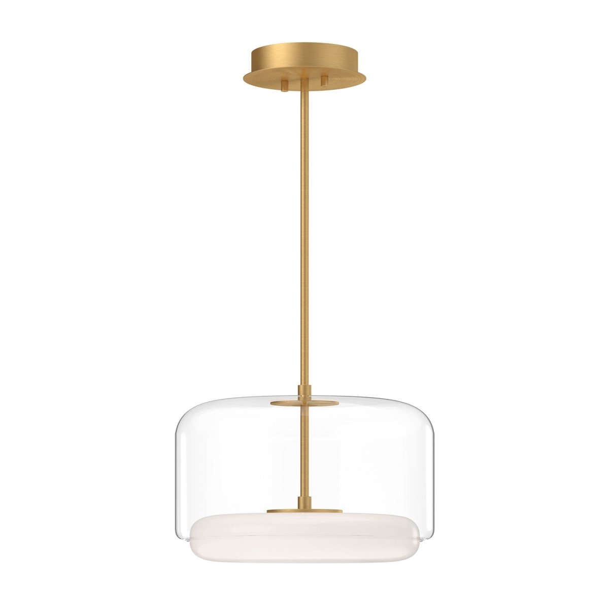Suspension Enkel - Or transparent / brossé 15" by Kuzco Lighting | Luminaires & cie