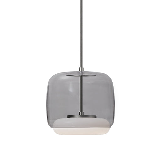Suspension Enkel Nickel brossé, Verre fumé, 10 1/4" – vue 2