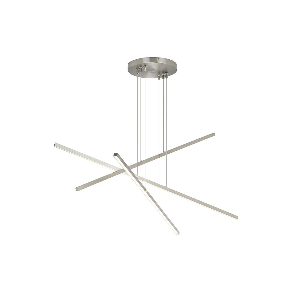 Suspension Essence Trio - Nickel satiné by Tech Lighting | Luminaires & cie
