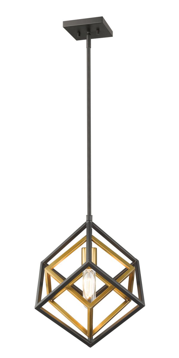 Suspension Euclid - Laiton antique + bronze by Z-Lite | Luminaires & cie