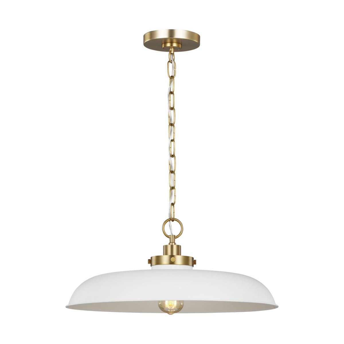 Suspension évasé Wellfleet - Blanc mat by Visual Comfort Studio | Luminaires & cie