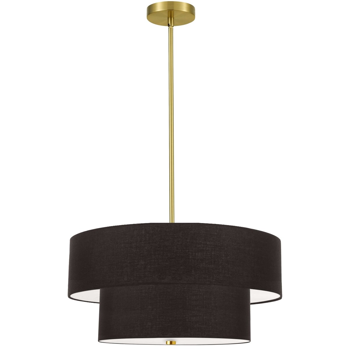 Suspension Everly - Laiton vieilli Noir 9" by Dainolite | Luminaires & cie