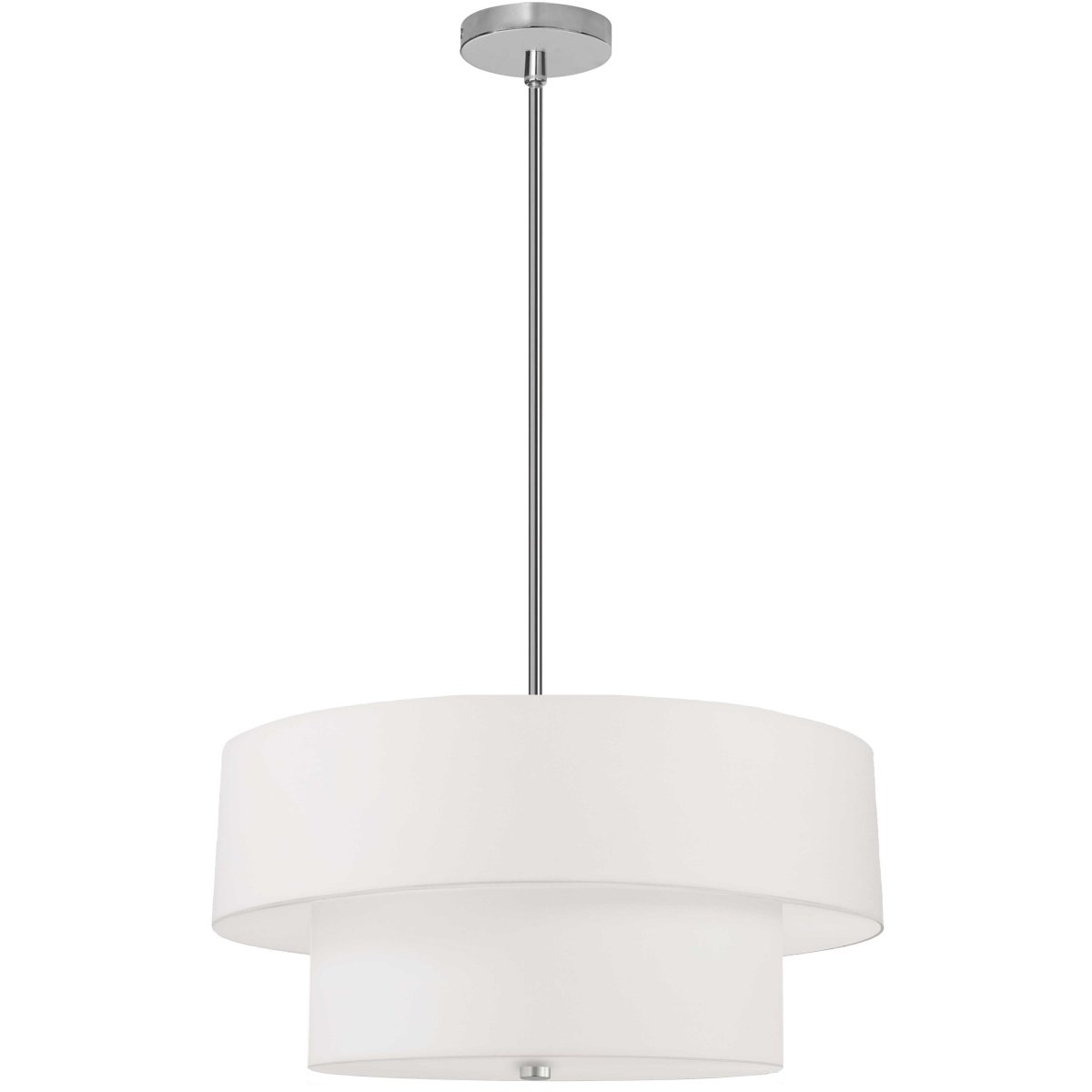 Suspension Everly - Chrome satiné Blanc 9" by Dainolite | Luminaires & cie