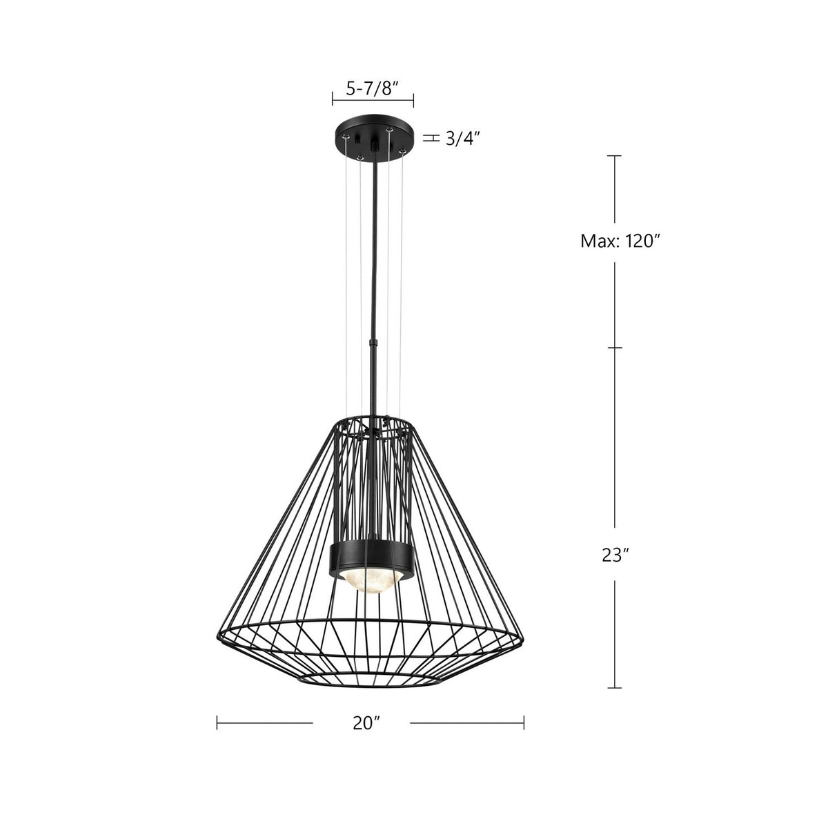 Suspension extérieure Arctic 20" – vue 2