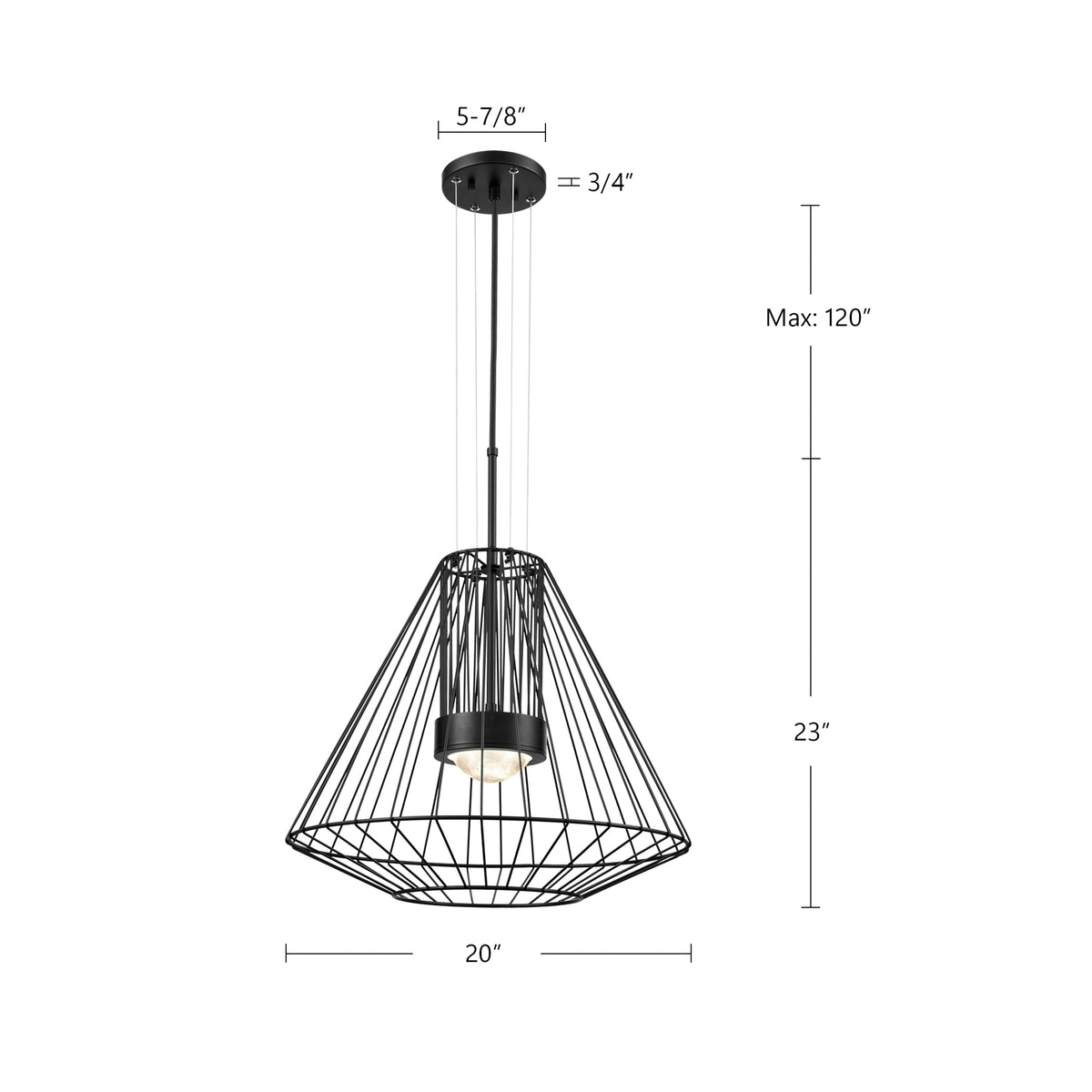Suspension extérieure Arctic 20" – vue 5