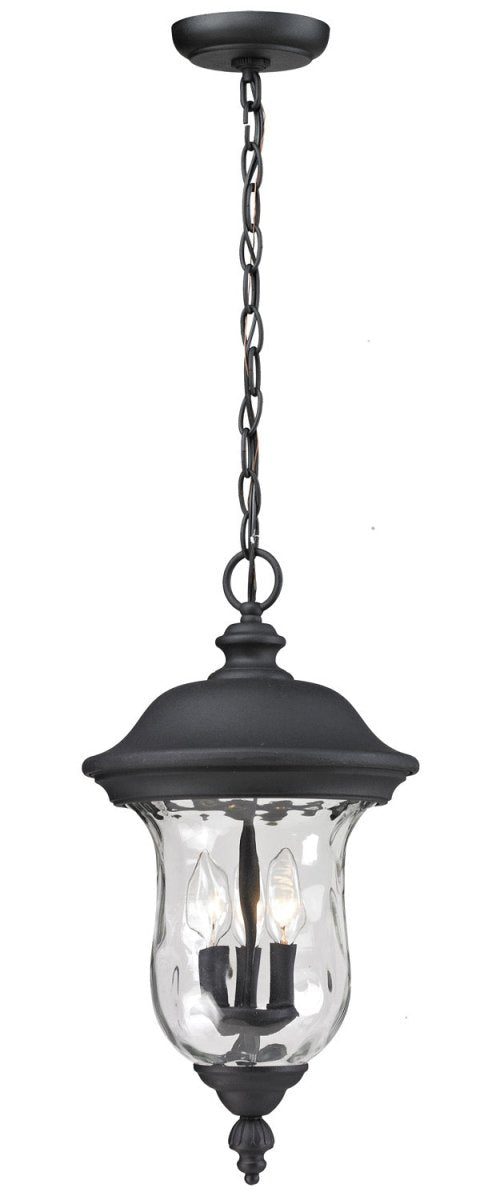 Suspension extérieure Armstrong - Noir 12 3/8" by Z-Lite | Luminaires & cie