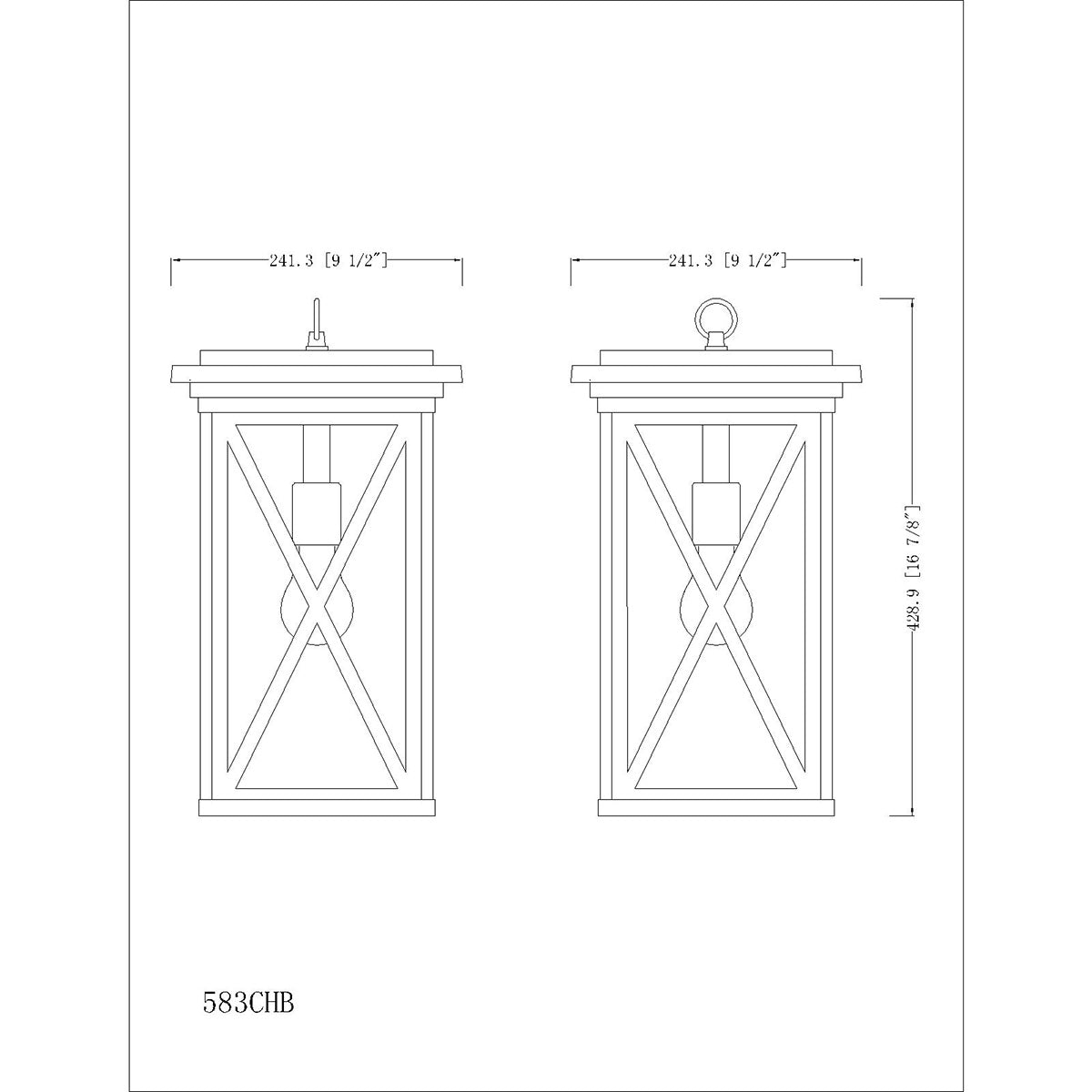Suspension extérieure Brookside