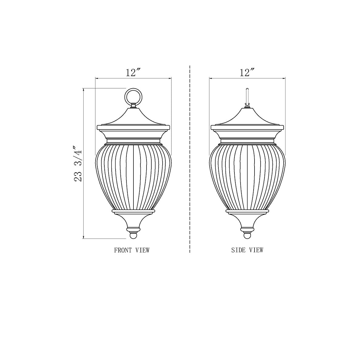 Suspension extérieure Davina
