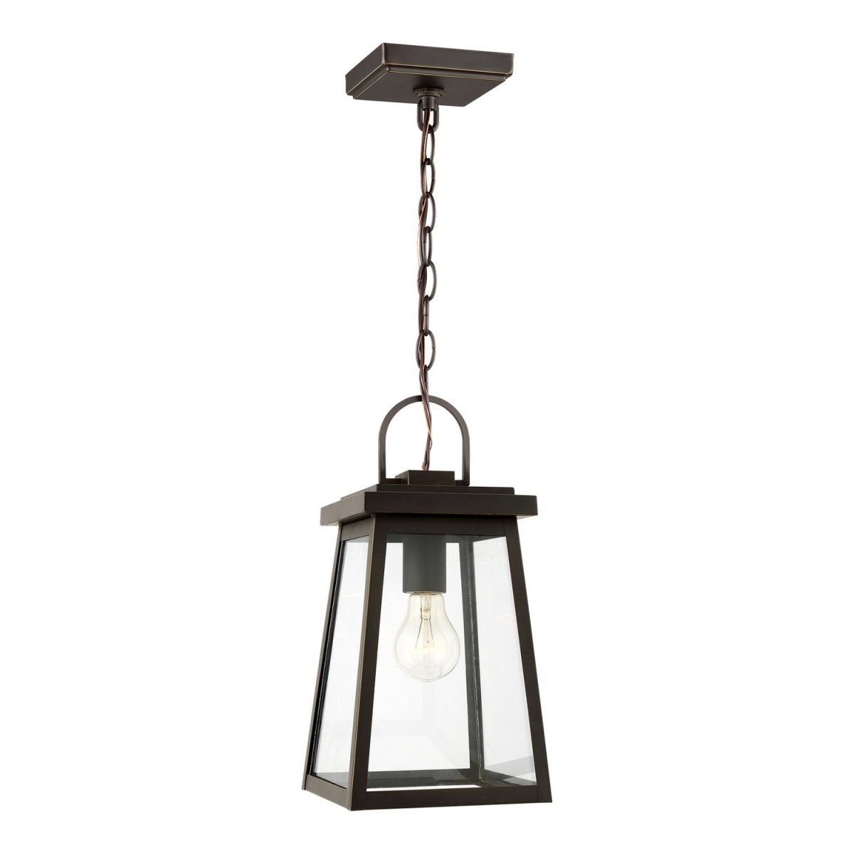 Suspension extérieure Founders - Bronze antique by Visual Comfort Studio | Luminaires & cie