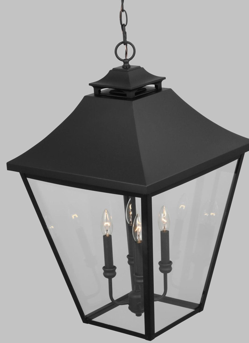 Suspension extérieure Galena - Textured Black 17.5 by Visual Comfort Studio | Luminaires & cie