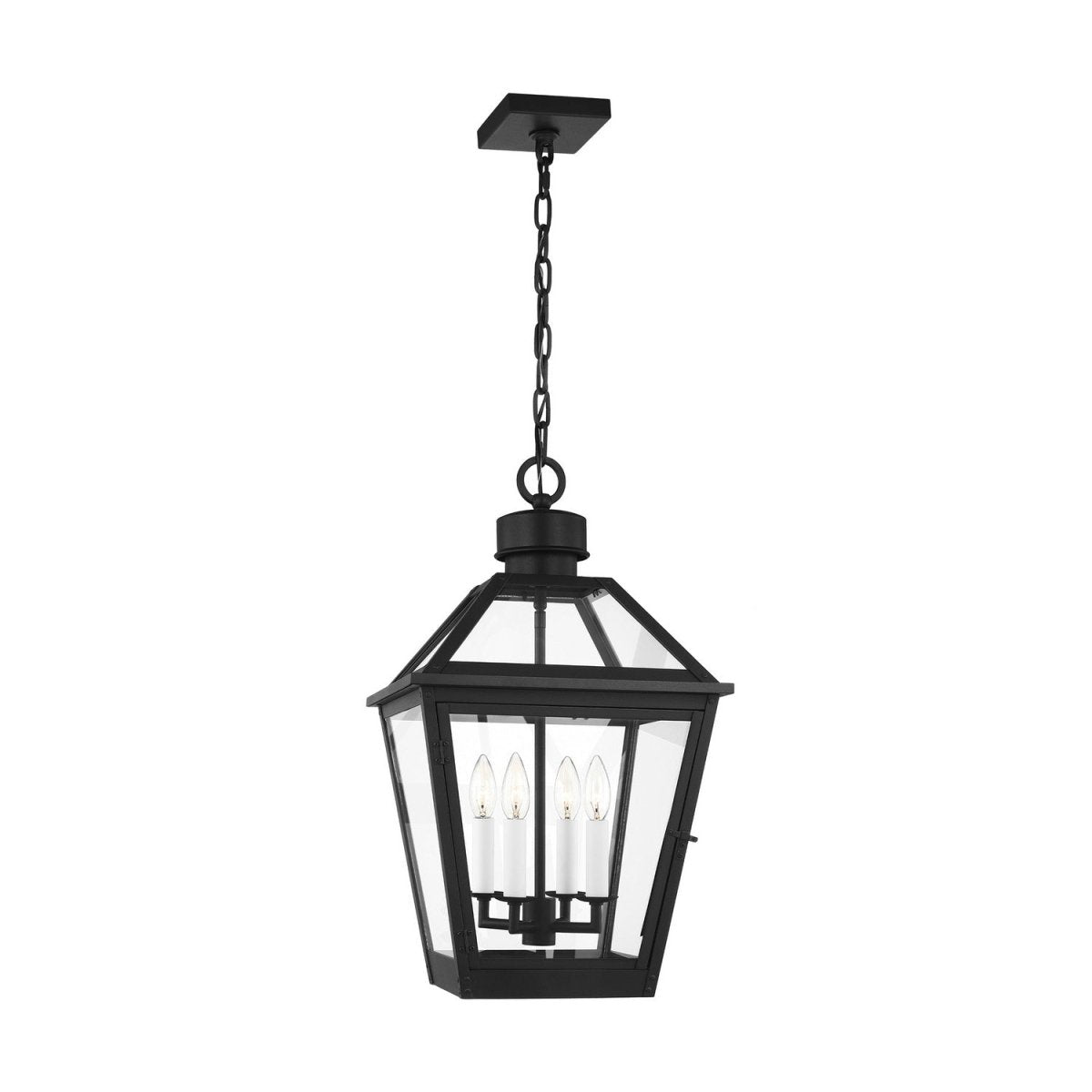 Suspension extérieure Hyannis - Noir texturé by Visual Comfort Studio | Luminaires & cie