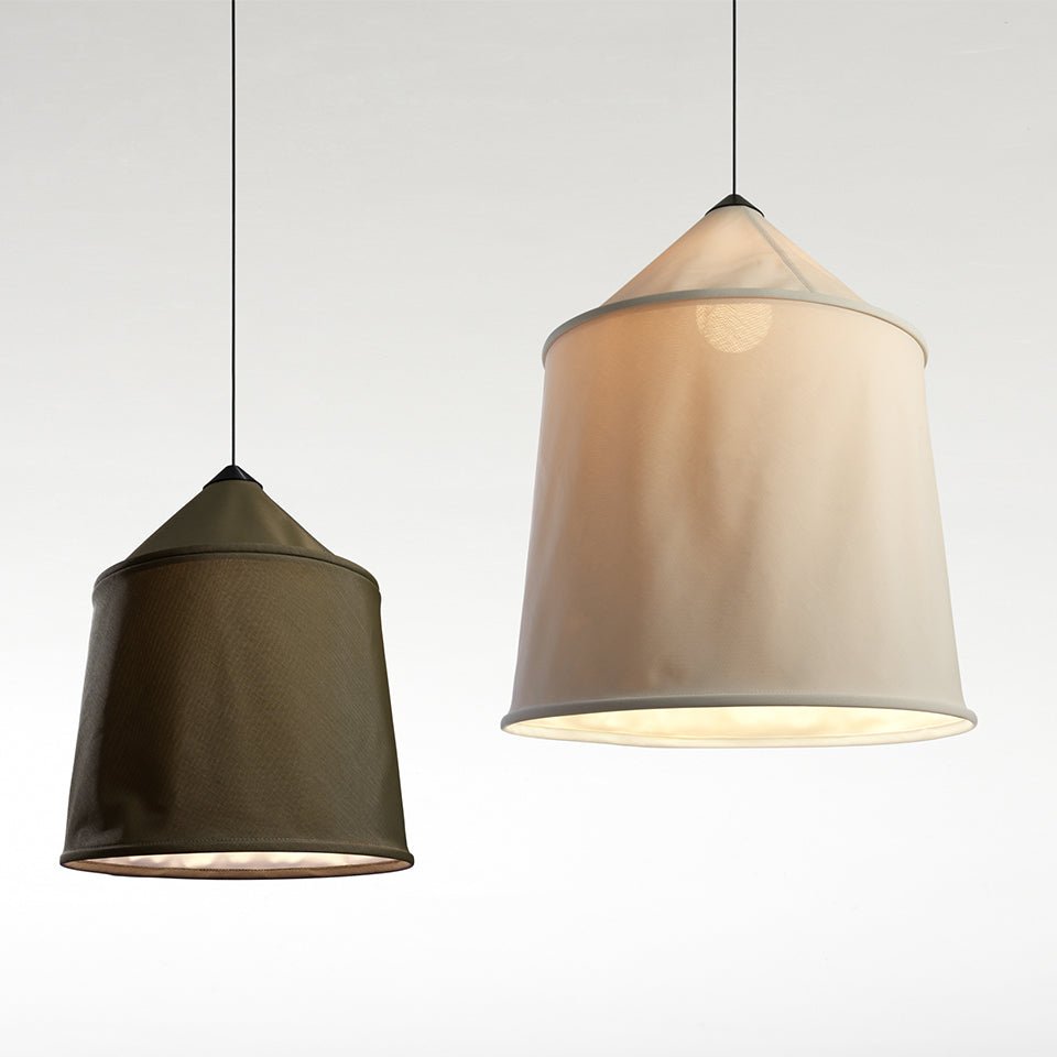 Suspension extérieure Jaima - Beige Jaima 43 (17" Dia) by Marset | Luminaires & cie