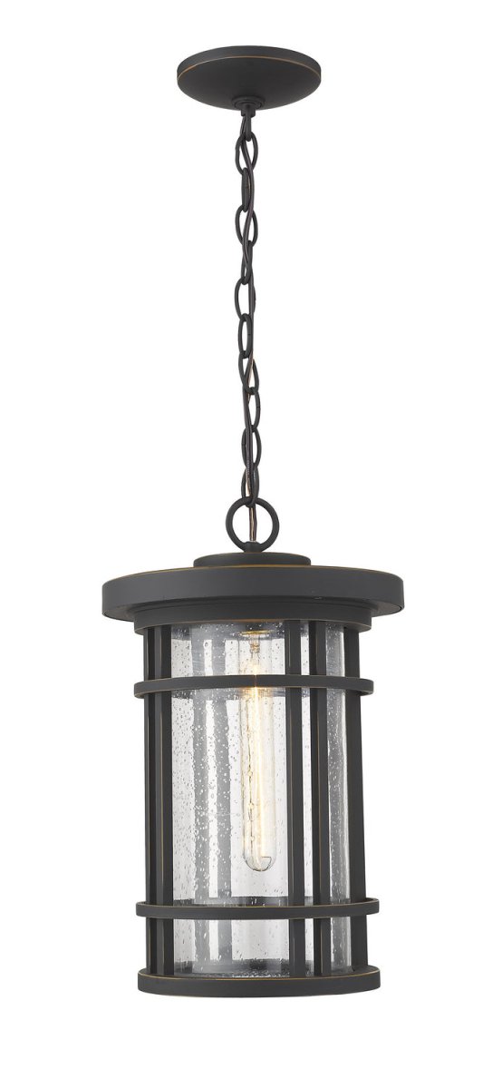 Suspension extérieure Jordan - Bronze huilé 10" by Z-Lite | Luminaires & cie