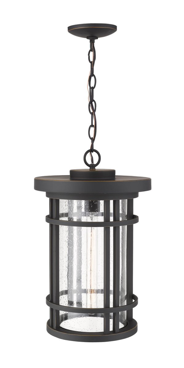 Suspension extérieure Jordan - Bronze huilé 12" by Z-Lite | Luminaires & cie