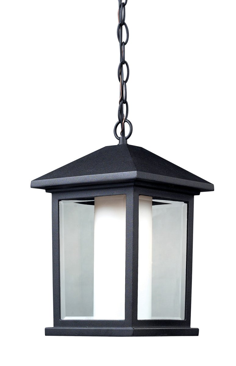 Suspension extérieure Mesa - Noir 8" by Z-Lite | Luminaires & cie