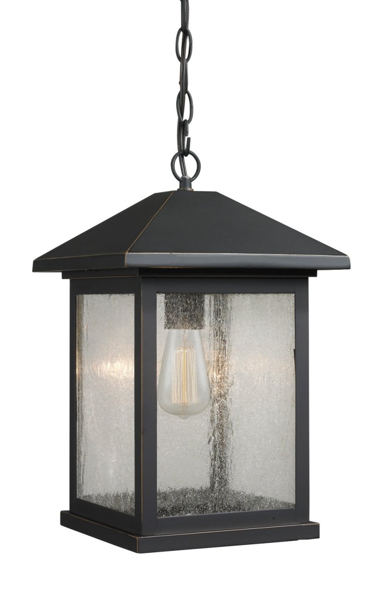 Suspension extérieure Portland - Bronze huilé 9 1/2" by Z-Lite | Luminaires & cie