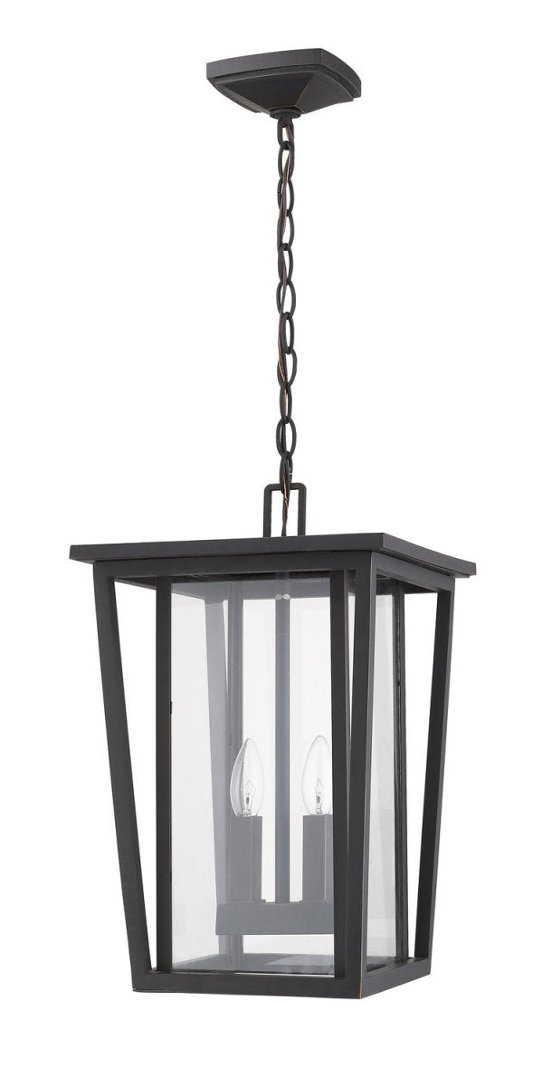 Suspension extérieure Seoul - Noir 18" by Z-Lite | Luminaires & cie