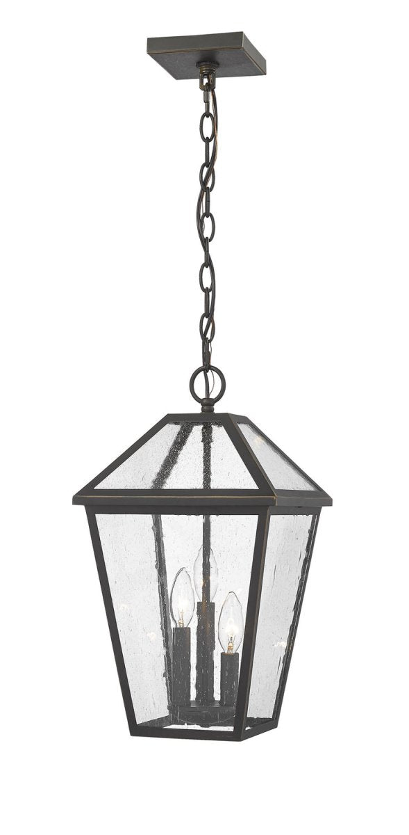 Suspension extérieure Talbot - Bronze huilé 10" by Z-Lite | Luminaires & cie